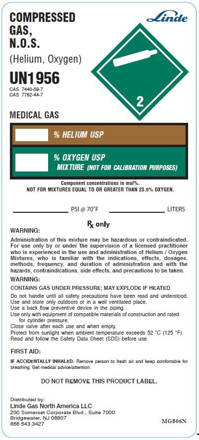 Helium-Oxygen Mix Label 1