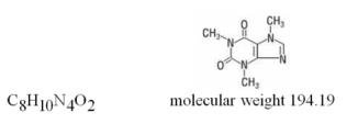 The following structural formula for Caffeine (1,3,7-trimethylxanthine), a methylxanthine, is a central nervous system stimulant. 