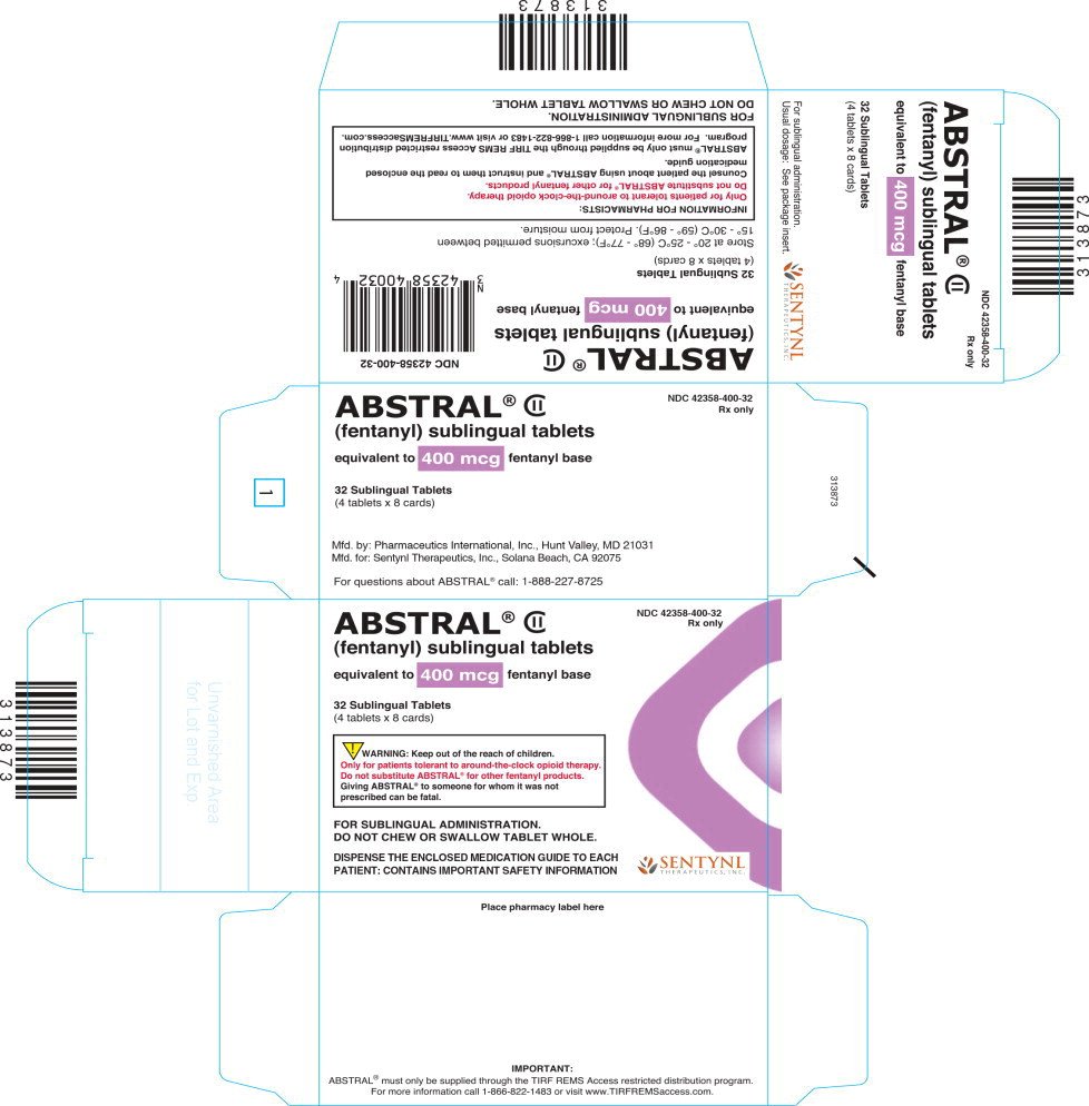 Principal Display Panel - 400 mcg Carton Label
