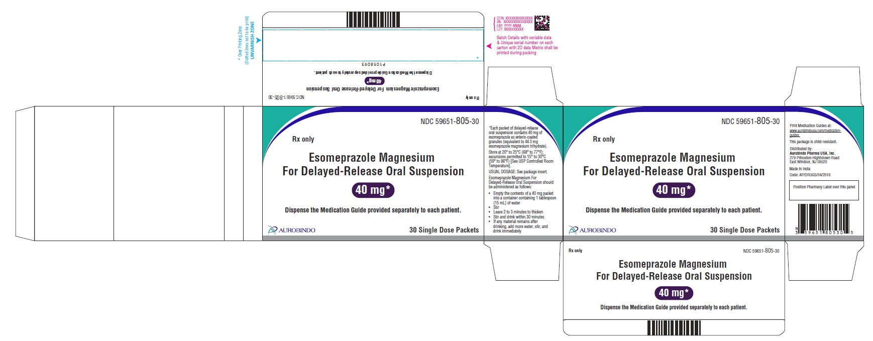 PACKAGE LABEL-PRINCIPAL DISPLAY PANEL - 40 mg (30 Packets Carton)