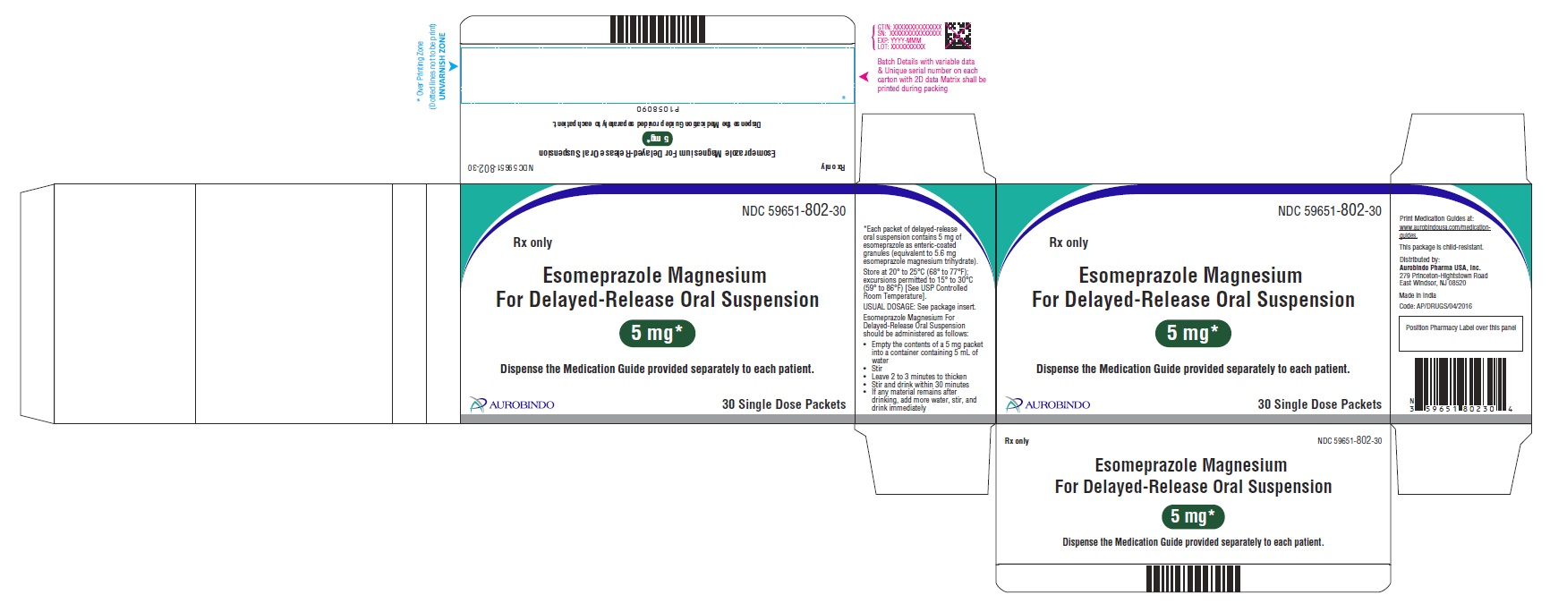 PACKAGE LABEL-PRINCIPAL DISPLAY PANEL - 5 mg (30 Packets Carton)