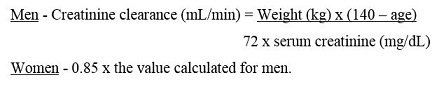 ciprofloxacin-calculation