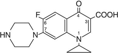 ciprofloxacin-structure