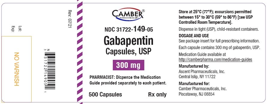 gabapentin product information