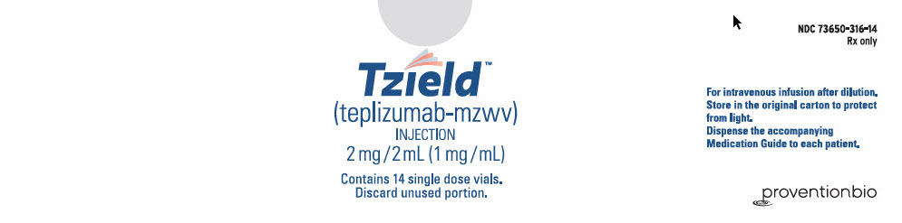 Image of Carton - Principal Panel - 14 count - 2 mg/2 mL Single-use Vial
