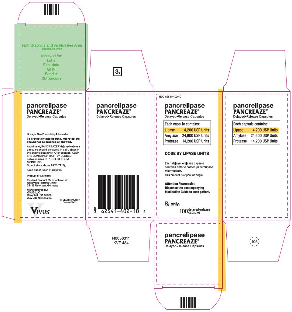 PRINCIPAL DISPLAY PANEL - 100 Capsule Bottle Carton - NDC 62541-402-10