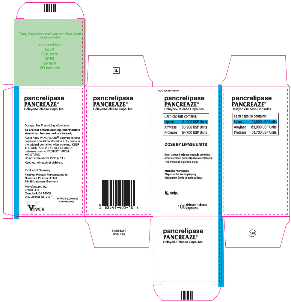 PRINCIPAL DISPLAY PANEL - 100 Capsule Bottle Carton - NDC 62541-405-10