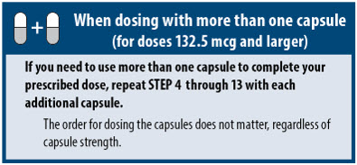 When dosing with more than one capsule...