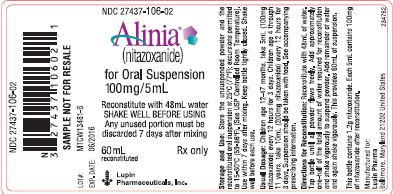Alinia for Oral Suspension - Sample Label