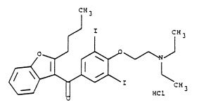 Amiodarone HCl Structural Formula
