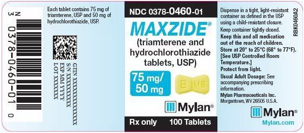 Maxzide 75 mg/50 mg Tablet Bottle Label
