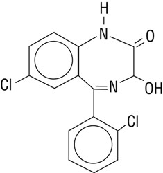 Lorazepam Injection structural formula