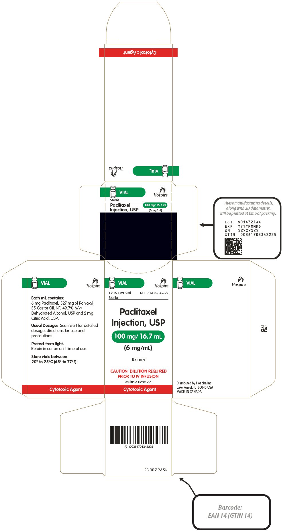 PRINCIPAL DISPLAY PANEL - 16.7 mL Vial Carton