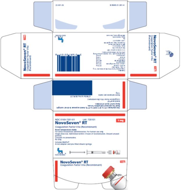 Image of NovoSeven RT MixPro 1 mg carton