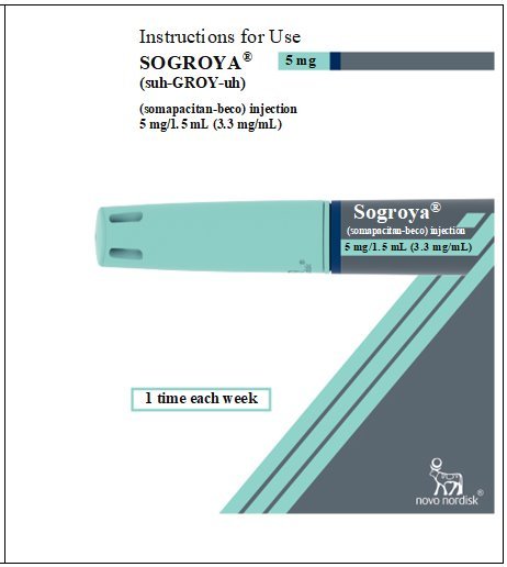 Cover page for Sogroya 5 mg Instructions for Use