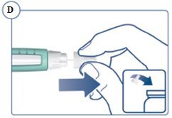 Figure D Pull off the inner needle cap.