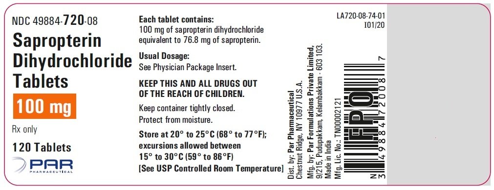 Sapropterin Tablets - FDA prescribing information, side effects and uses