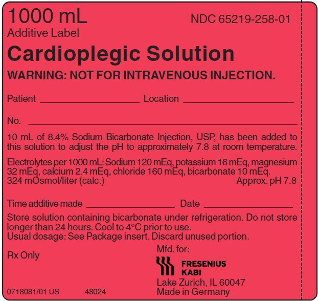 PACKAGE LABEL - PRINCIPAL DISPLAY – Cardioplegic Solution Additive Label
