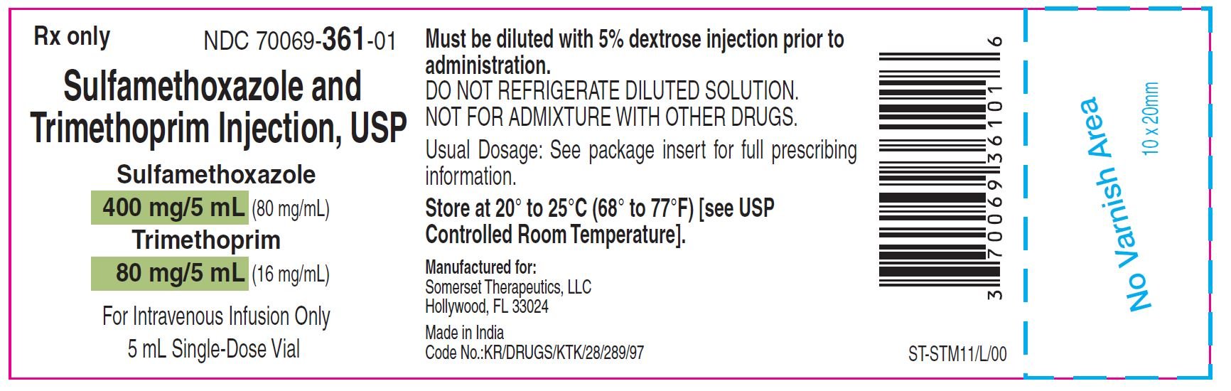 5 mL Container Label