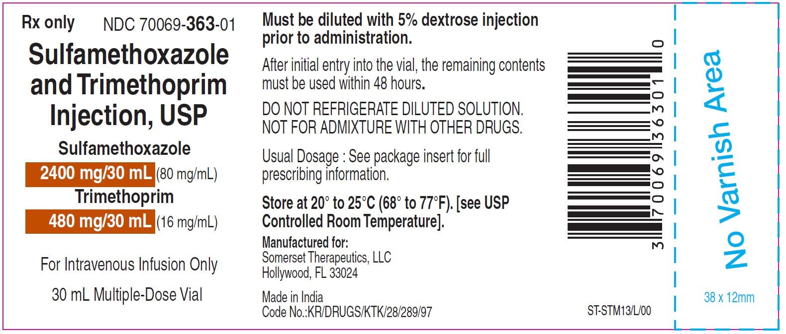 30 mL Container Label