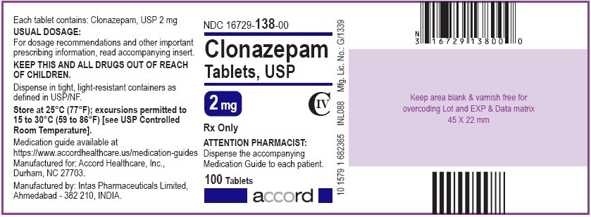 Clonazepam Tablets 2 mg Bottles