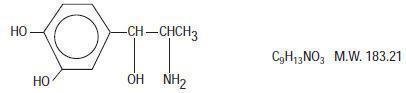 structural formula of Levonordefrin