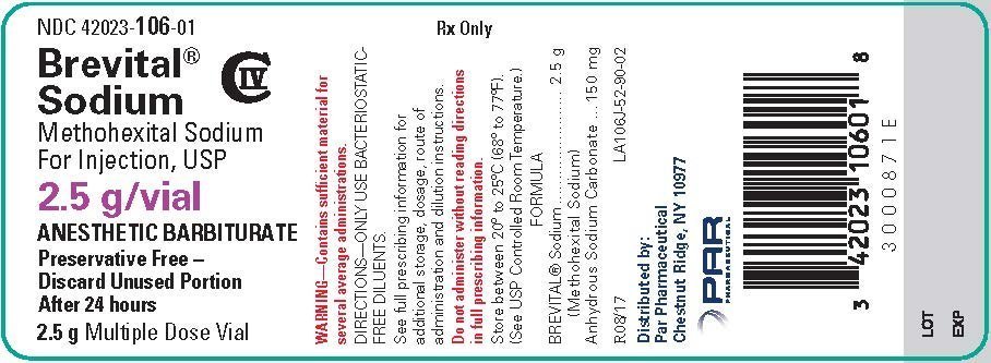 Brevital Sodium - FDA prescribing information, side Brevital Sodium - FDA prescribing information, side