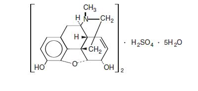 structural formula of Morphine
