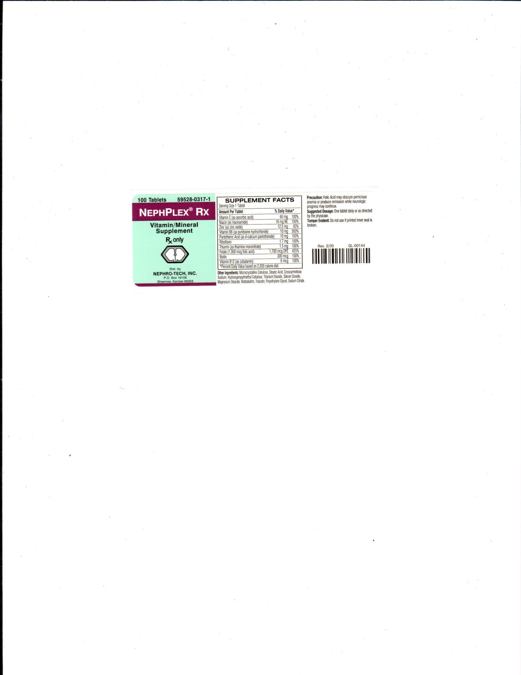 NephPlex Rx label