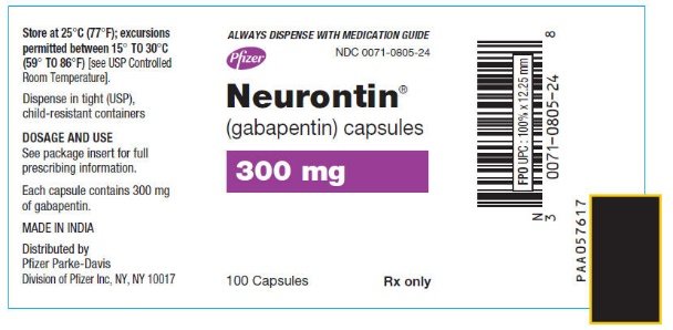 PRINCIPAL DISPLAY PANEL - 300 mg Capsule Bottle Label