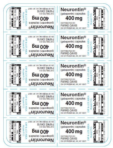 PRINCIPAL DISPLAY PANEL - 400 mg Capsule Blister Pack