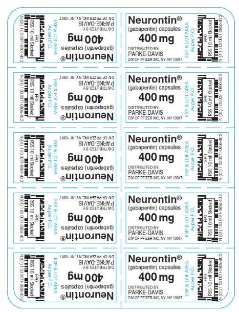 PRINCIPAL DISPLAY PANEL - 400 mg Capsule Blister Pack