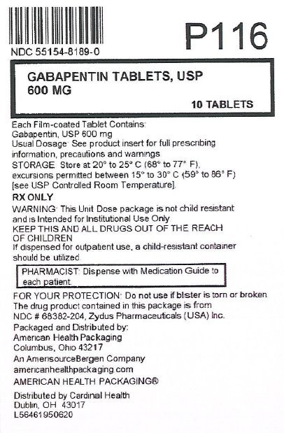 gabapentin drug sheet