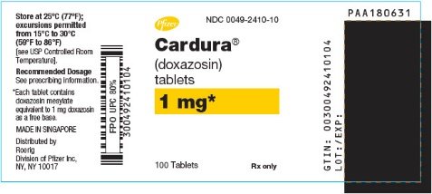 PRINCIPAL DISPLAY PANEL - 1 mg Tablet Bottle Label - 2410-10