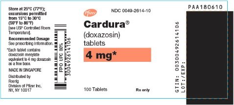 PRINCIPAL DISPLAY PANEL - 4 mg Tablet Bottle Label - 2614-10