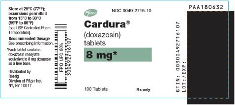 PRINCIPAL DISPLAY PANEL - 8 mg Tablet Bottle Label - 2716-10