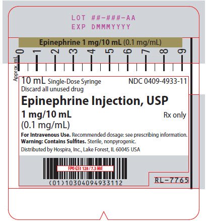 PRINCIPAL DISPLAY PANEL - 10 mL Syringe Label