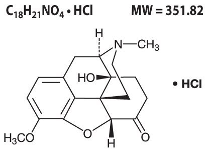 Oxycodone Hydrochloride Chemical Structure