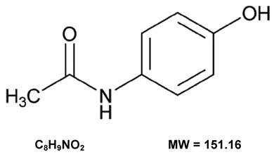 Acetaminophen Chemical Structure