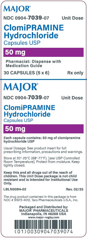 50mg carton label