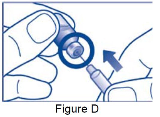 Push the syringe needle through the rubber stopper