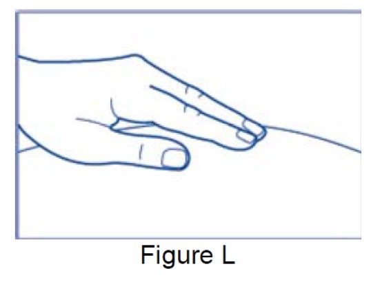 Press on the injection site