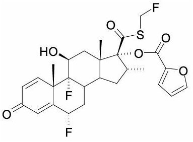 Fluticasone chemical structure