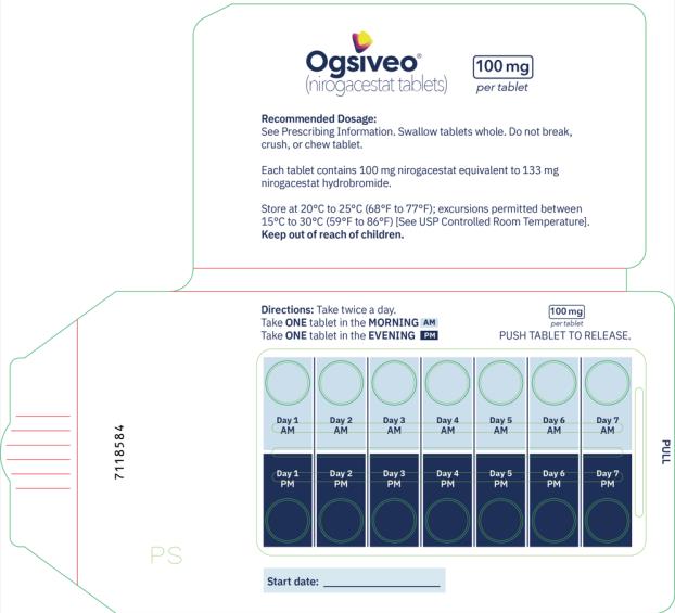 PRINCIPAL DISPLAY PANEL
Rx Only
Ogsiveo
100 mg
