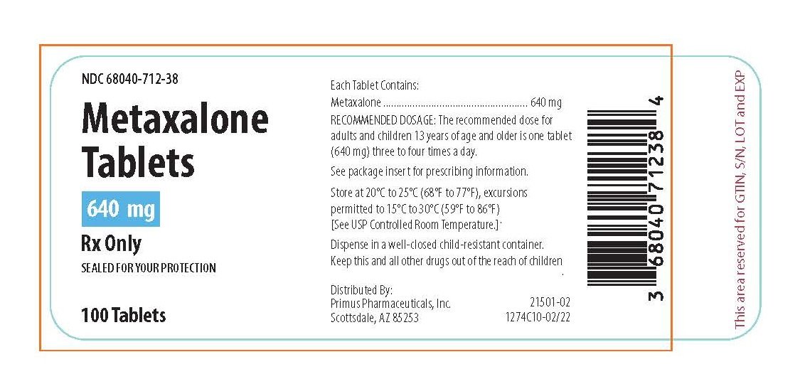 Metaxalone Package Insert