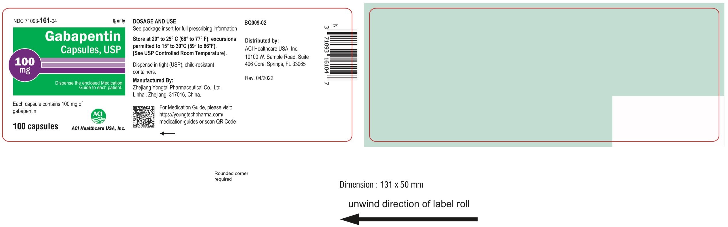 gabapentin capsules package insert