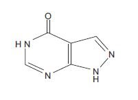 Allopurinol structure 1