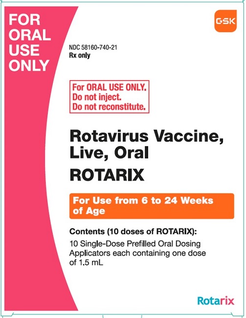 Rotarix Liquid 10 count carton