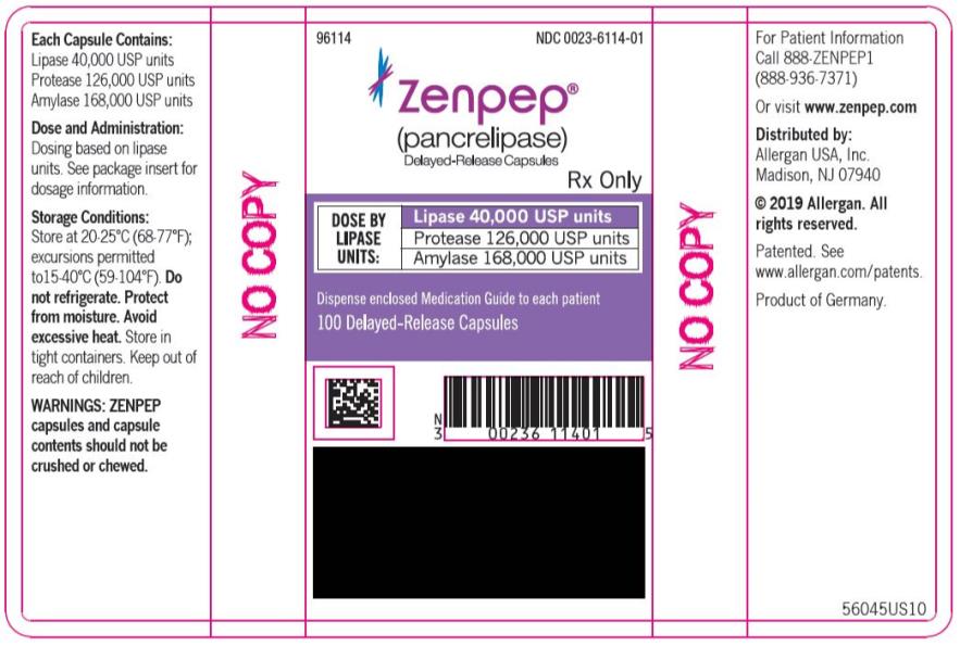 Zenpep FDA prescribing information, side effects and uses