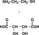 Cysteamine Bitartrate Structural Formula